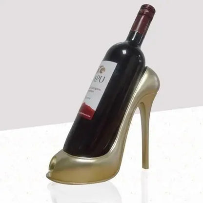 High-Heeled Shoe Wine Rack – Chic Living Room Ornament and Gift for Friends, Parties, and Home Bars