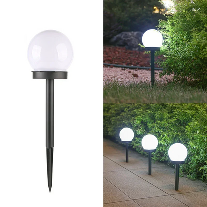 Solar Round Ball Lights – Waterproof LED Outdoor Lawn Lamps for Garden, Yard & Street Decoration