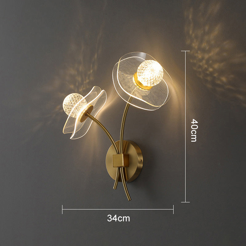 Modern Personalized Lotus Leaf LED Wall Light – Elegant Indoor/Outdoor Lighting for Bedroom, Living Room, Staircase, Kitchen, or Hallway Décor