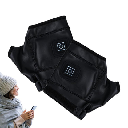 Rechargeable Electric Heated Gloves – Fingerless Winter Warming Gloves for Cycling, Outdoor Sports, and Cold Weather Comfort
