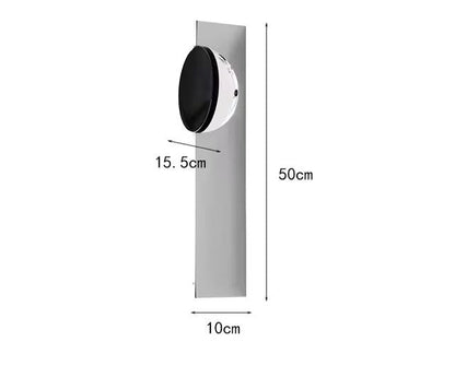 Chrome LED Sci-Fi Wall Light – 3000K Stainless Steel Lamp Sconce for Bedroom, Parlor, Stairs, Hallway