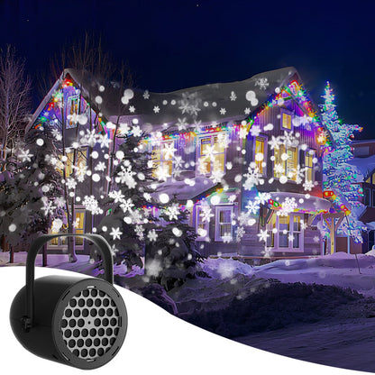 Halloween Pumpkin LED Projector – USB Powered Rotating Night Light with Snowflake Patterns for Holiday Parties and Room Decor