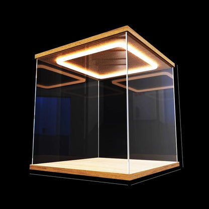 Acrylic Display Case with LED Lights – Dustproof Display Cabinet for Action Figures, Car Models & Collectibles