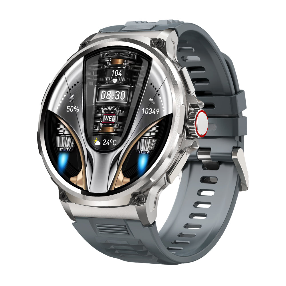 Ultra HD Display Smartwatch for Men – 710mAh Big Battery, 400+ Watch Faces, Android and iOS Compatibility, Stylish Fitness Watch