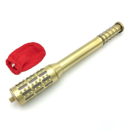 Copper Moxibustion Tool – Handheld Moxa Stick Burner with Rotating Massager for Acupoint Warming, Meridian Therapy, Stress Relief, and Natural Massage Health Care