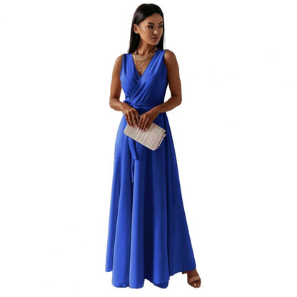 Convertible V-Neck Boho Maxi Wrap Dress for Women – Sexy Multiway Bandage Infinity Gown for Club Nights, Parties, Bridesmaids & More