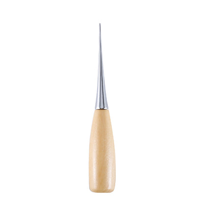 Pottery Clay Extruder and Sculpture Tool – Wooden Handle Scraper for DIY Trimming, Molding, and Mug, Plate, or Ceramic Crafting