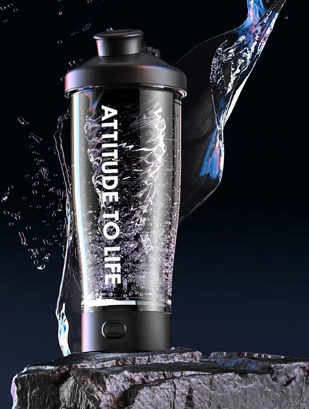 USB Rechargeable Protein Shaker Bottle – 650ml Portable Electric Blender Cup, BPA-Free Tritan