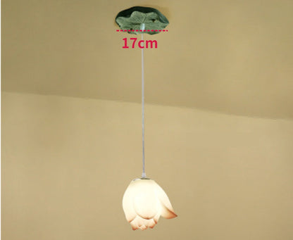 Alberoise Annie Pink Glass Pendant Lamp – Elegant Decorative Lighting for Tea Room, Living Room & Home Interiors