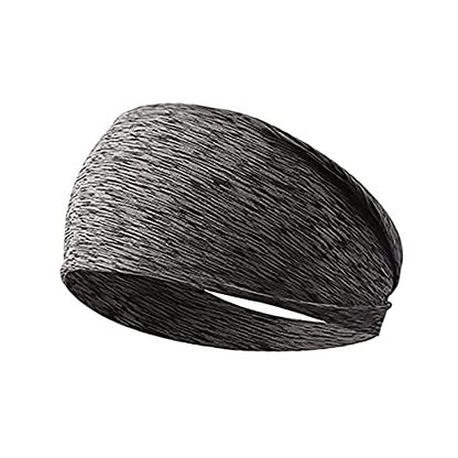 Widening Sports Headbands - 5-Pack Soft Elastic Quick-Dry Sweatbands for Yoga, Running, Gym Workout & All-Day Comfort
