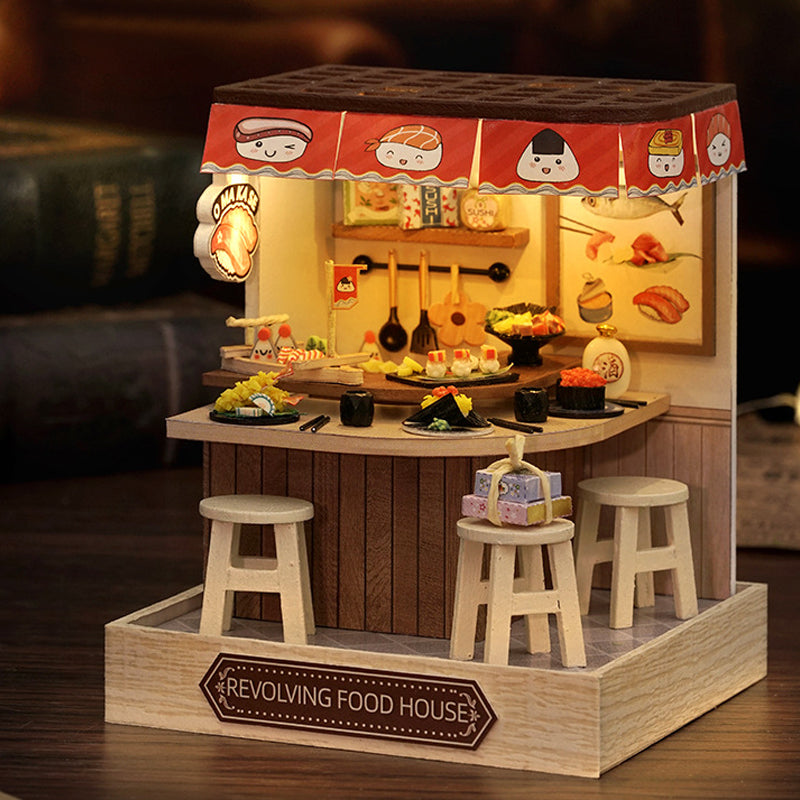 DIY Miniature Butter House Kit – 3D Puzzle with Furniture & Flowers, Handmade Assembly Model for Bedroom Décor