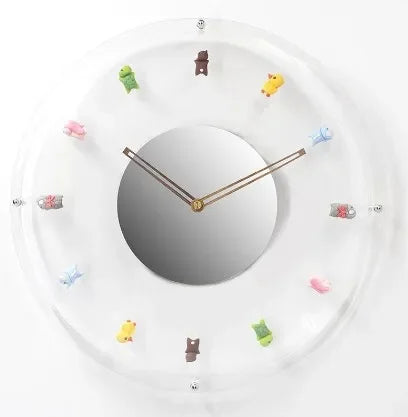 Silent Bobo Wall Clock – Spring Bubble Cartoon-Inspired Decorative Timepiece for Fun and Personalized Home or Office Vibe