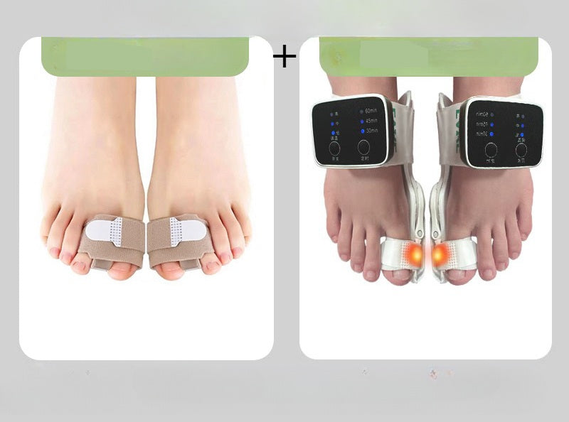 Electric Bunion Corrector – Vibration Massager with Adjustable Brace for Hallux Valgus Relief, Toe Straightening, and Foot Care
