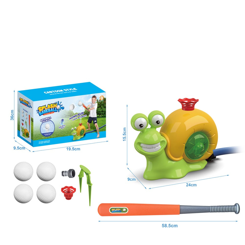 Cartoon Snail Water Sprinkler Toy – Fun Outdoor Garden Splash Play for Kids, Baby Bath, and Backyard Summer Water Games