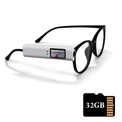Mini FPV Eyeglasses Camera – 2.7K HD Video Recording Smart Glasses with WiFi App Control, Sound Capture, and First-Person View Micro-Camera Technology