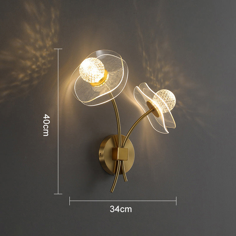 Modern Personalized Lotus Leaf LED Wall Light – Elegant Indoor/Outdoor Lighting for Bedroom, Living Room, Staircase, Kitchen, or Hallway Décor