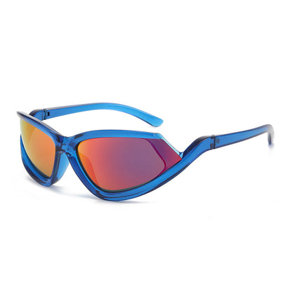 High-End Cycling Sunglasses – Sporty Notched Lens Design for Maximum UV Protection and Style