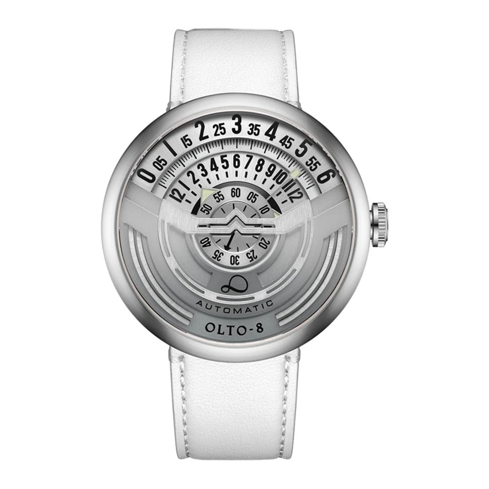 Limited Edition Mechanical Men’s Watch - Luxury 46mm Luminous Automatic Wristwatch in Stainless Steel Sports Design