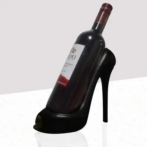 High-Heeled Shoe Wine Rack – Chic Living Room Ornament and Gift for Friends, Parties, and Home Bars