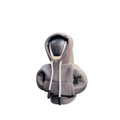 Car Gear Shift Knob Hoodie Cover – Manual & Automatic Gear Lever Decoration Hoodies for Car Interior Styling