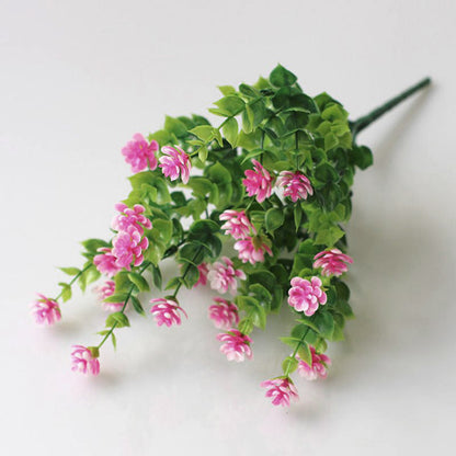 Artificial Flower Bundle – UV Resistant Faux Shrubs for Outdoor Garden & Wedding Decoration