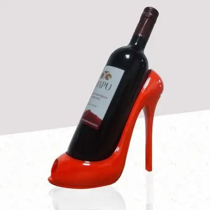 High-Heeled Shoe Wine Rack – Chic Living Room Ornament and Gift for Friends, Parties, and Home Bars