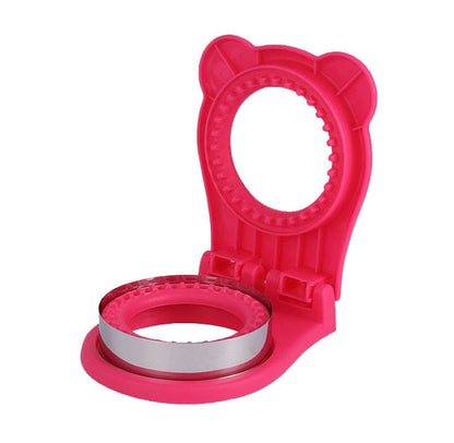 Round Sandwich Cutting Mold – Stainless Steel Bread, Biscuit & Cake Pocket Press with Hand Guard