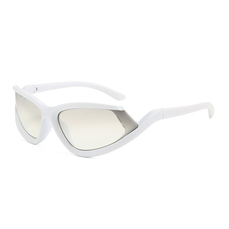 High-End Cycling Sunglasses – Sporty Notched Lens Design for Maximum UV Protection and Style