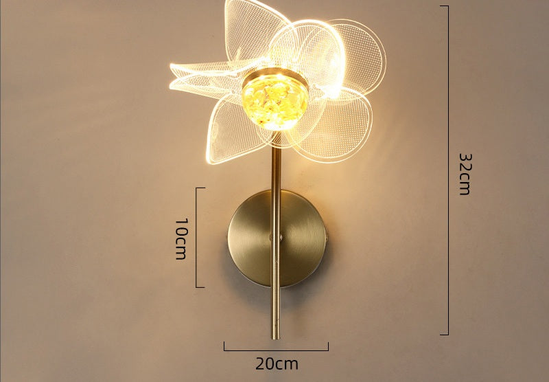 Modern Personalized Lotus Leaf LED Wall Light – Elegant Indoor/Outdoor Lighting for Bedroom, Living Room, Staircase, Kitchen, or Hallway Décor