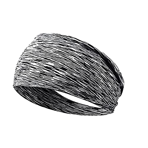 Widening Sports Headbands - 5-Pack Soft Elastic Quick-Dry Sweatbands for Yoga, Running, Gym Workout & All-Day Comfort
