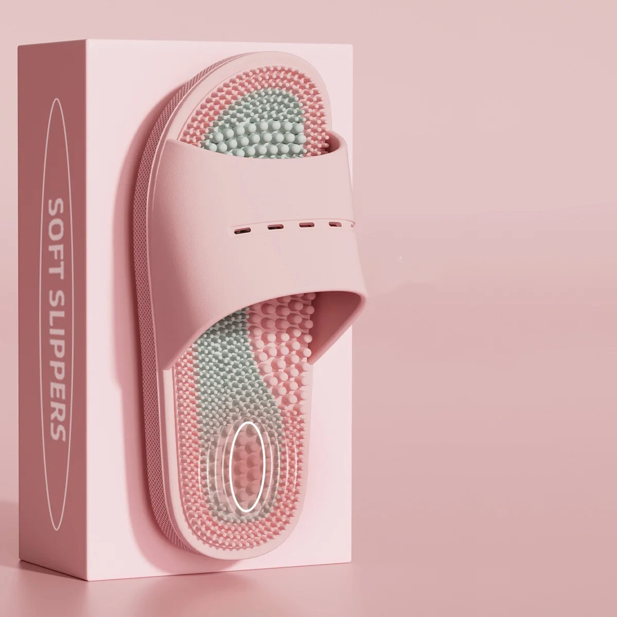 Acupressure Massage Slippers – Non-Slip Deodorant Bathroom Sandals for Men & Women, Ideal for Summer Foot Pain Relief