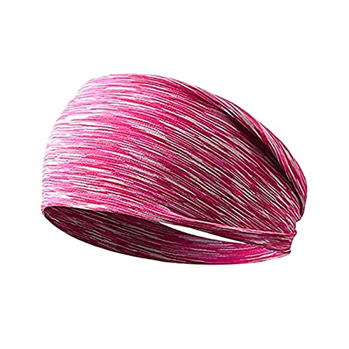 Widening Sports Headbands - 5-Pack Soft Elastic Quick-Dry Sweatbands for Yoga, Running, Gym Workout & All-Day Comfort