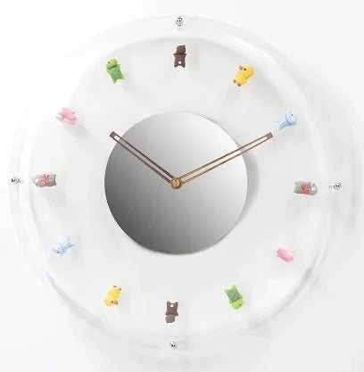 Silent Bobo Wall Clock – Spring Bubble Cartoon-Inspired Decorative Timepiece for Fun and Personalized Home or Office Vibe