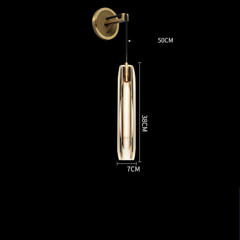 Crystal LED Wall Light – Elegant Water Droplet Design with Copper Finish, Nordic Wandlamp for Bedrooms, Living Rooms, Bathrooms, and Beside Mirrors
