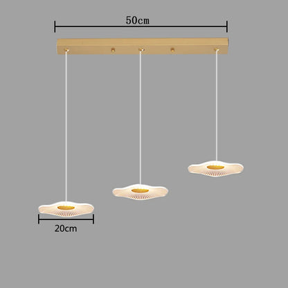 Nordic Modern Lotus Leaf Pendant Lamp – Height Adjustable Luxury Lighting Fixture for Villas, Dining Rooms, Living Spaces, Bars, or Hotel Interiors