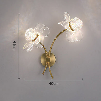 Modern Personalized Lotus Leaf LED Wall Light – Elegant Indoor/Outdoor Lighting for Bedroom, Living Room, Staircase, Kitchen, or Hallway Décor