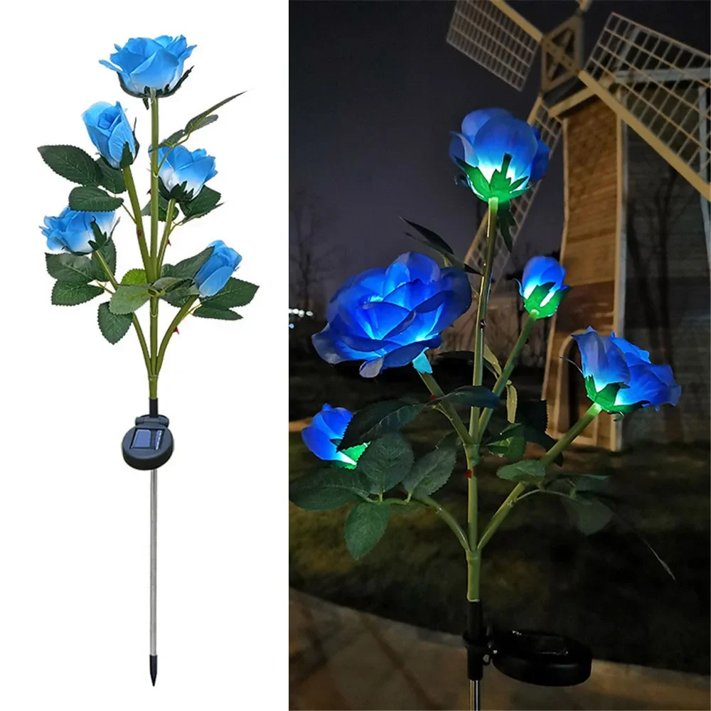 Solar Rose Garden Lights – Decorative Outdoor Flower Lamps for Yard, Patio & Lawn Décor
