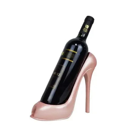 High-Heeled Shoe Wine Rack – Chic Living Room Ornament and Gift for Friends, Parties, and Home Bars
