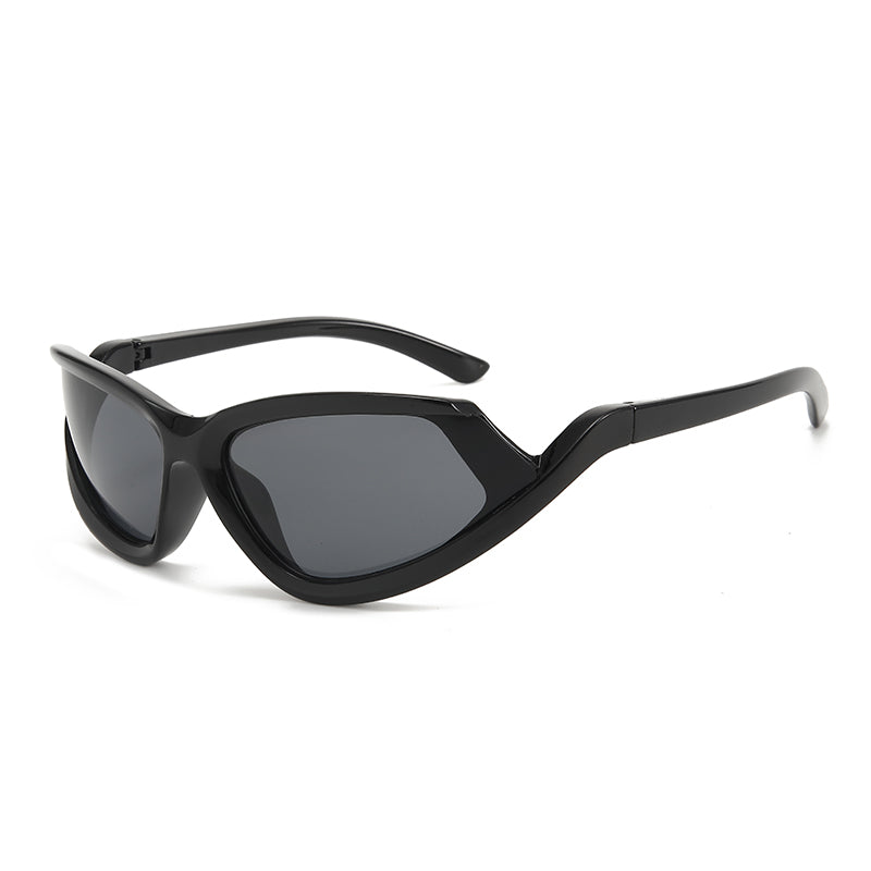 High-End Cycling Sunglasses – Sporty Notched Lens Design for Maximum UV Protection and Style