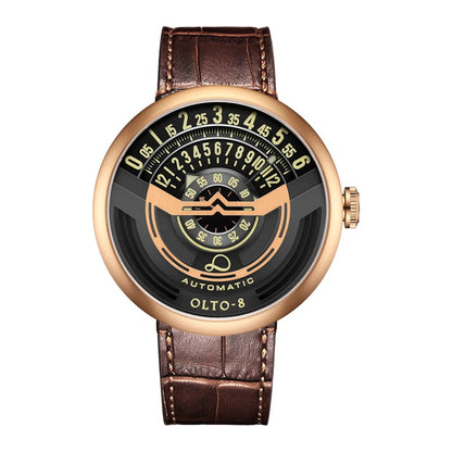 Limited Edition Mechanical Men’s Watch - Luxury 46mm Luminous Automatic Wristwatch in Stainless Steel Sports Design