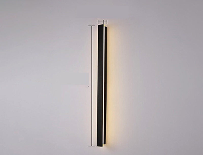 LED Strip Wall Light – Modern Waterproof IP65 Outdoor Lamp with Sleek Aluminum Body, Perfect for Garden, Patio & Porch Lighting