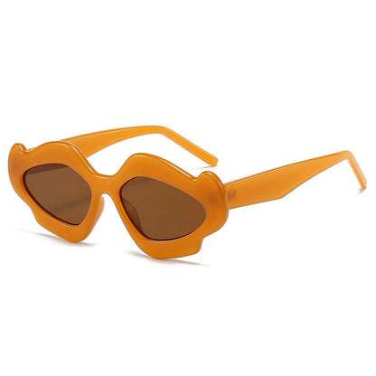 Irregular Flower Sunglasses – Retro Candy Color UV400 Shades for Men and Women’s Trendy Streetwear