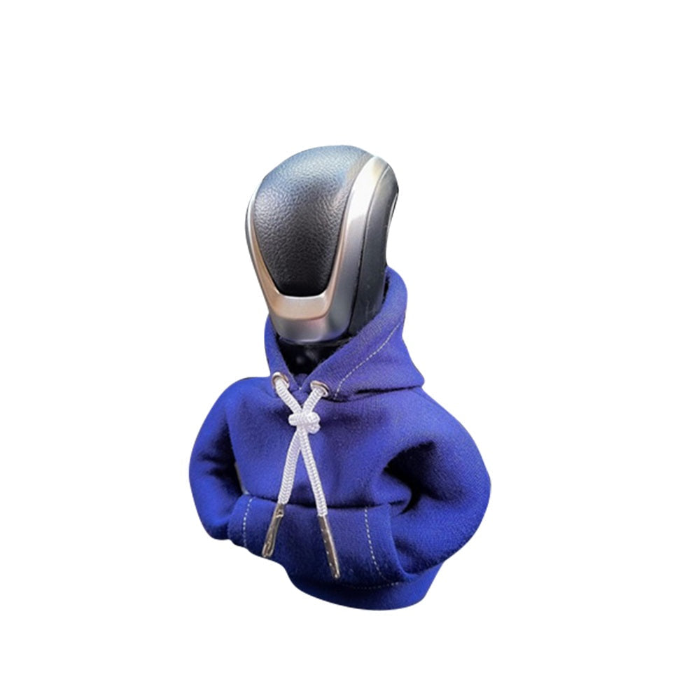 Car Gear Shift Knob Hoodie Cover – Manual & Automatic Gear Lever Decoration Hoodies for Car Interior Styling