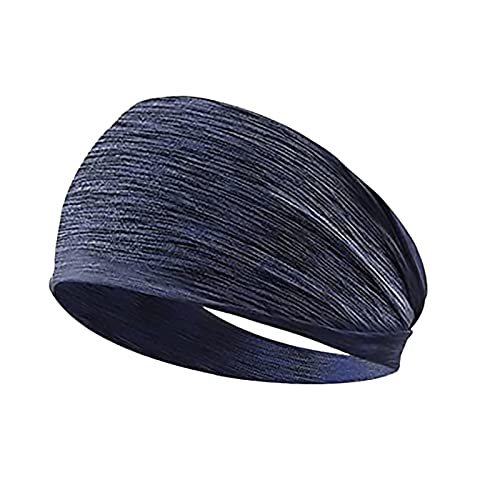 Widening Sports Headbands - 5-Pack Soft Elastic Quick-Dry Sweatbands for Yoga, Running, Gym Workout & All-Day Comfort