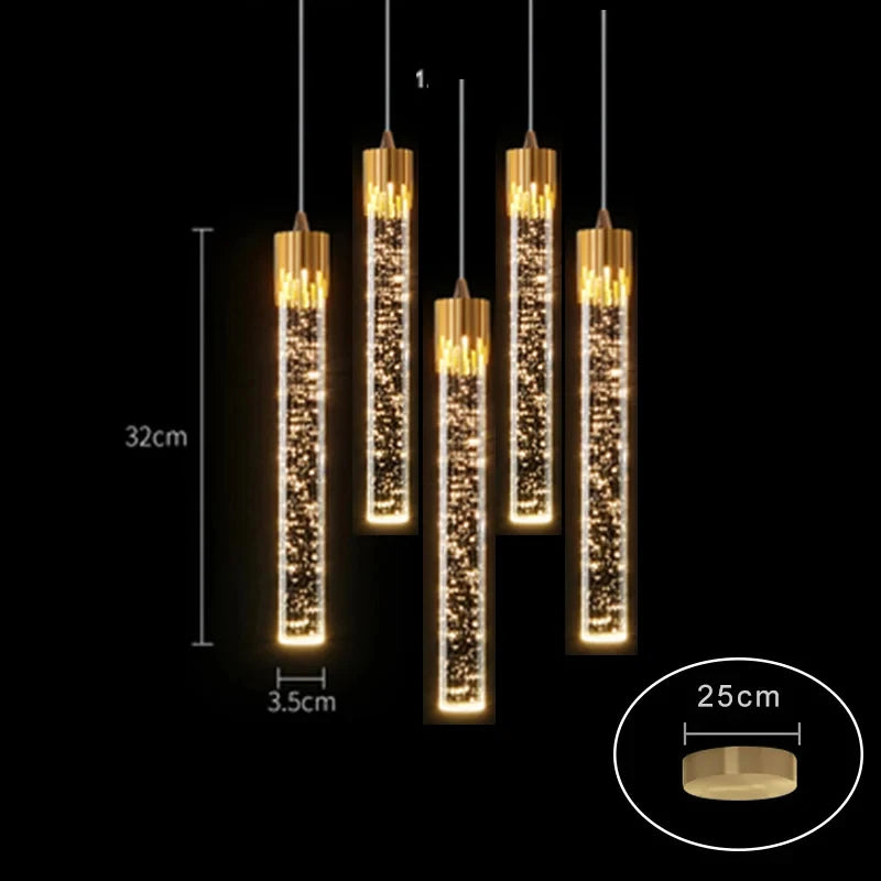 Modern Ceiling Crystal Chandelier Pendant Lamp – Hanging Light for Living Room, Kitchen, or Bedroom, Sparkling Bedside Home Décor