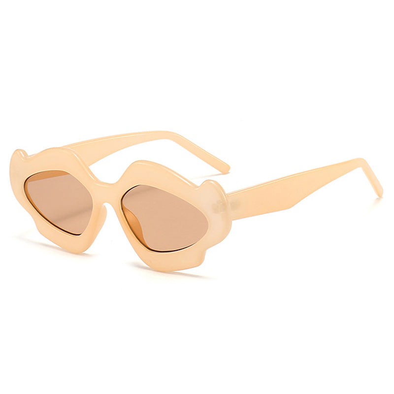Irregular Flower Sunglasses – Retro Candy Color UV400 Shades for Men and Women’s Trendy Streetwear