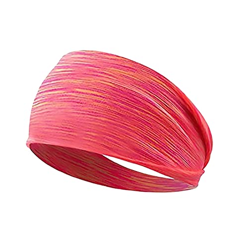 Widening Sports Headbands - 5-Pack Soft Elastic Quick-Dry Sweatbands for Yoga, Running, Gym Workout & All-Day Comfort