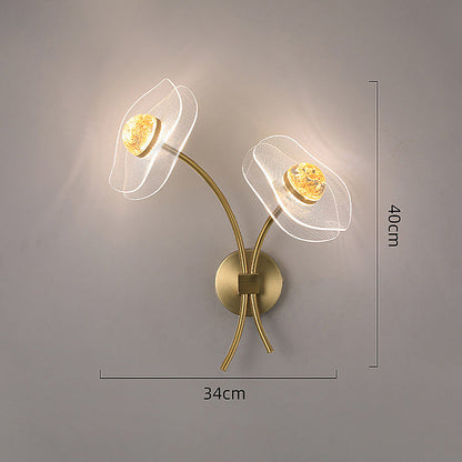 Modern Personalized Lotus Leaf LED Wall Light – Elegant Indoor/Outdoor Lighting for Bedroom, Living Room, Staircase, Kitchen, or Hallway Décor