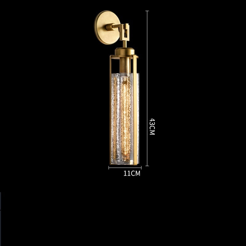 Crystal LED Wall Light – Elegant Water Droplet Design with Copper Finish, Nordic Wandlamp for Bedrooms, Living Rooms, Bathrooms, and Beside Mirrors