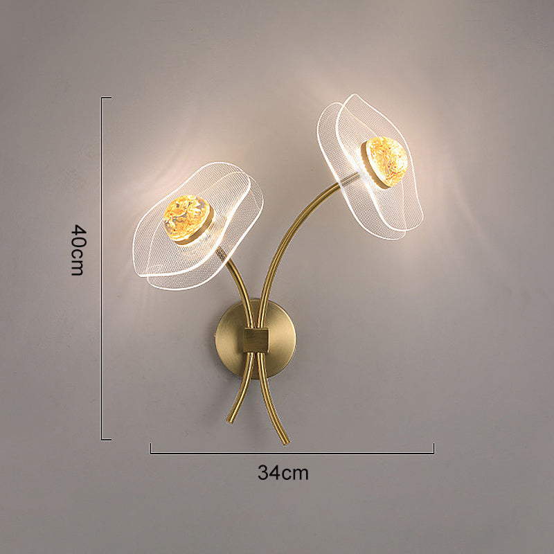 Modern Personalized Lotus Leaf LED Wall Light – Elegant Indoor/Outdoor Lighting for Bedroom, Living Room, Staircase, Kitchen, or Hallway Décor